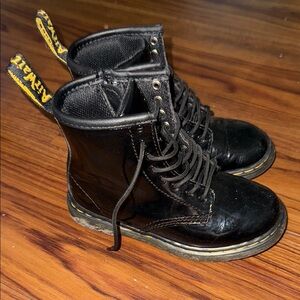 Dr. Martens Black Kids Boots